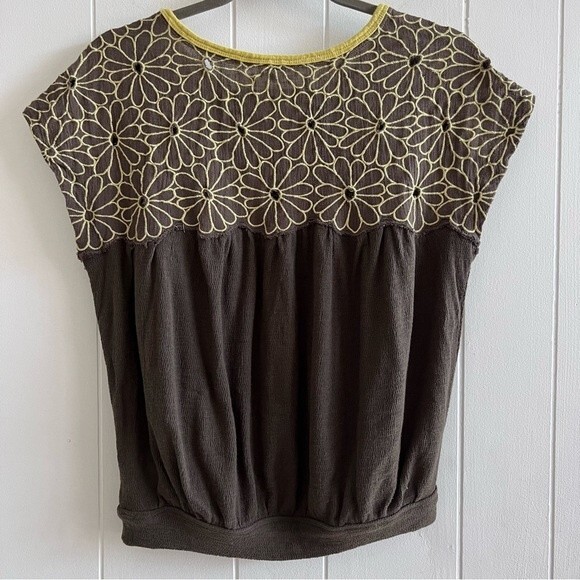 Free People Georgia Bubble Embroidered Top - Picture 5 of 11